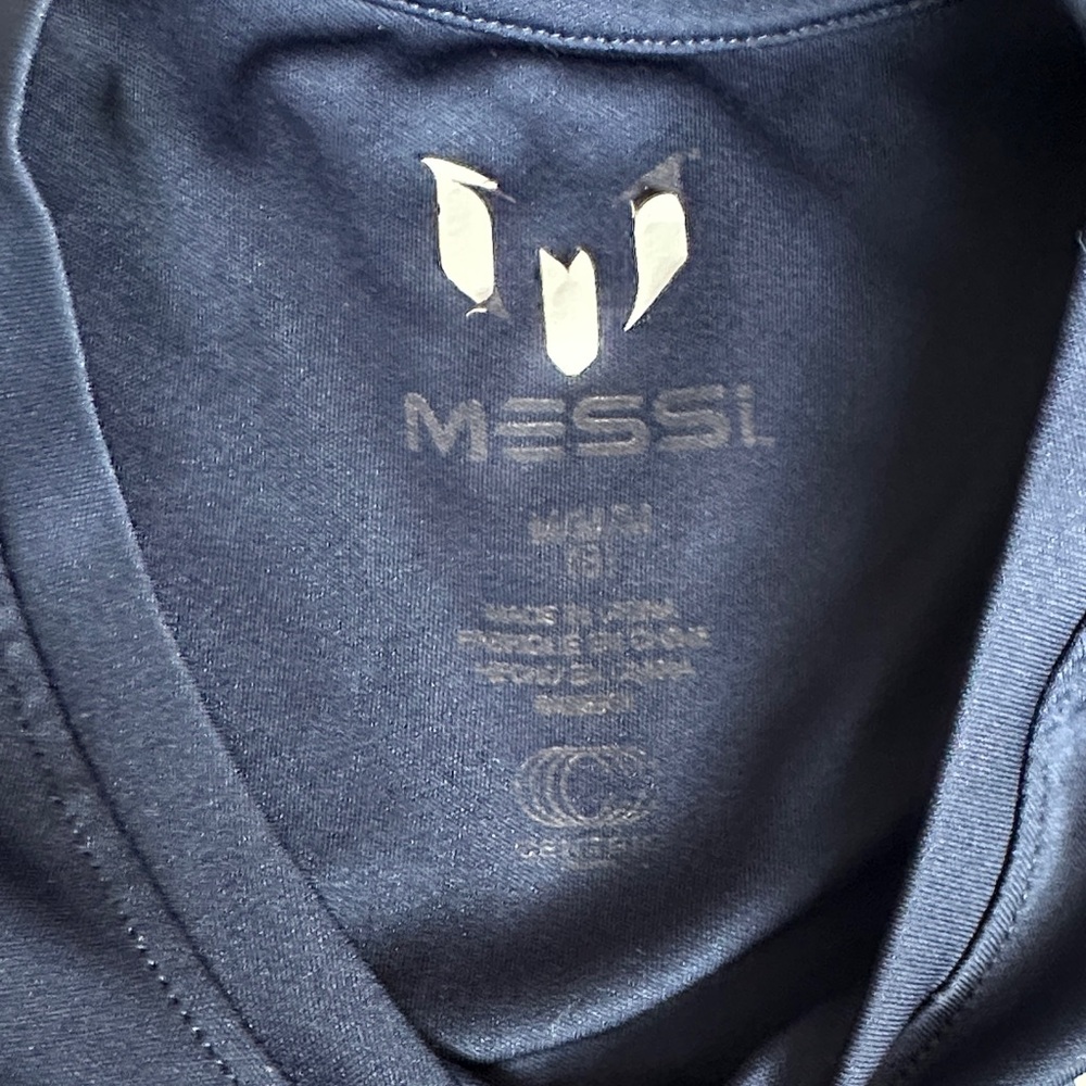Kids Blue Graphic Soccer T-Shirt - Picture 2 of 6